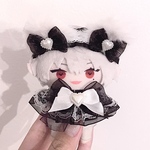 にじぱぺっと　ぬい服　ぬい帽子　ネコ耳　ヘッドドレス　10cmぬいぐるみ