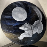 アクリル画「十六夜(いざよい)」原画