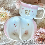 【お名前入り可🌼】キッズ用お皿&マグ　２点セット👶🏻👧🏻🌷
