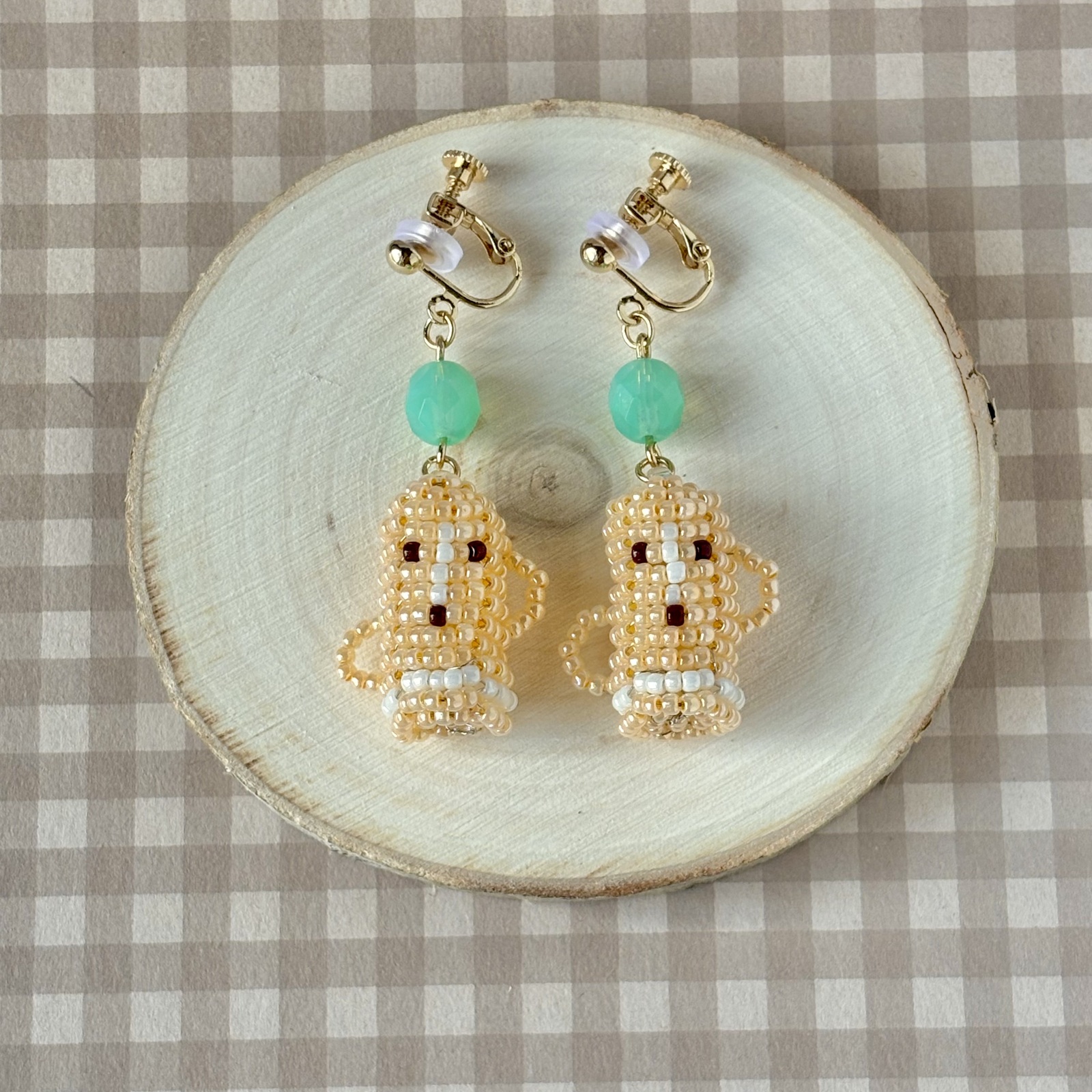 はにわのビーズピアス・イヤリング - Machuri | minne byGMOペパボ