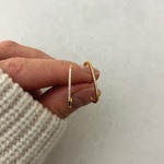 cz バーデザインピアス【P-1353】