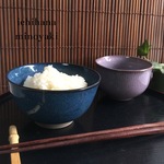 美濃焼 茶碗 みやこ藍色