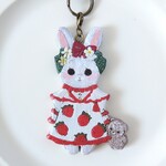 うさぎのバッグチャーム【くま】
