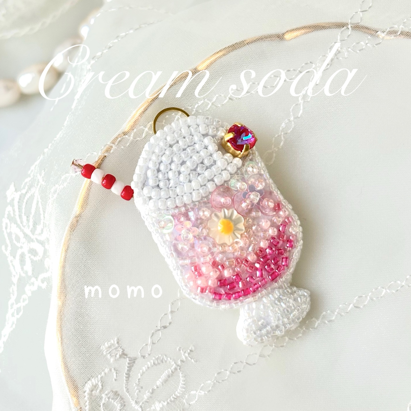 再販＊】ハート夜空のキーホルダー♡キラキラ星☆ - kuwa momo | minne