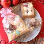 ☆クリスマスプチギフト☆季節のケーキとほろほろ食感ブールドネージュ・プレーンのセット☆