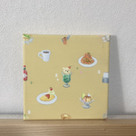 小さな絵　喫茶店