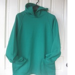 綿・裏毛ニットパーカー・グリーン