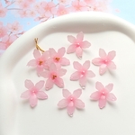 新作★桜　桃の花　アクリル樹脂お花パーツ