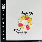 可愛いイチゴ　苺　植物シリーズ刺繍アイロンワッペン