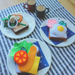 ★☆フェルト ままごと   オープンサンド☆★