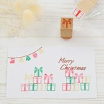 積めるクリスマスボックスのミニはんこ クリスマスカードにも