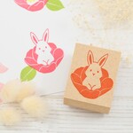 【期間限定販売】お花うさぎのはんこ
