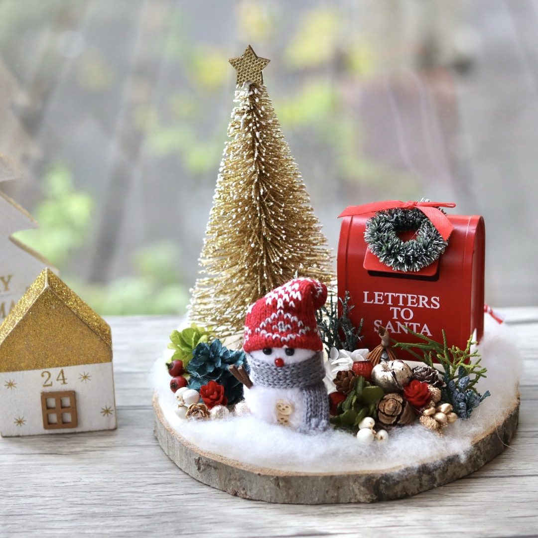 ☆ドライフラワーのブリキ缶アレンジ☆ドライフラワー - atelier