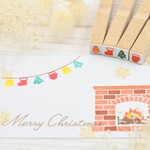 クリスマスのミニパーツのはんこ