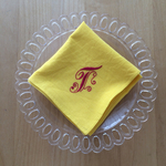 イニシャルのfuroshikiハンカチ