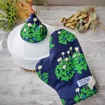 鍋つかみ　ミトンと3角のセット　シロツメクサ