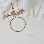 ハーフ花冠〈 HF1 〉baby　kids　ベビー　キッズ　赤ちゃん　子供用　ドライフラワー　花かんむり　はなかんむり　結婚式　ヘアアクセサリー　月齢フォト　女の子　男の子　ユーカリ　ゴールド