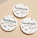 No.302 ハンドメイドシール48枚 サンキューシール　handmadeシール　フォーユーシール　for you