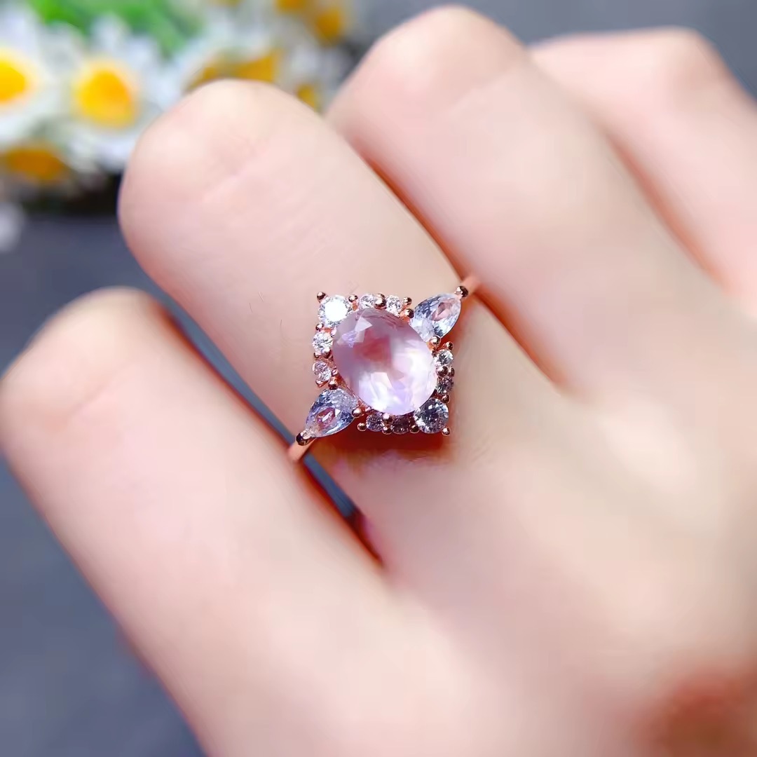 quartz〗天然 ローズクォーツ キャンディ キラキラ ヘイロー