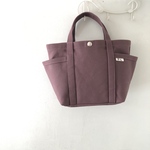 かわいい帆布トート Sサイズ〈あずき〉