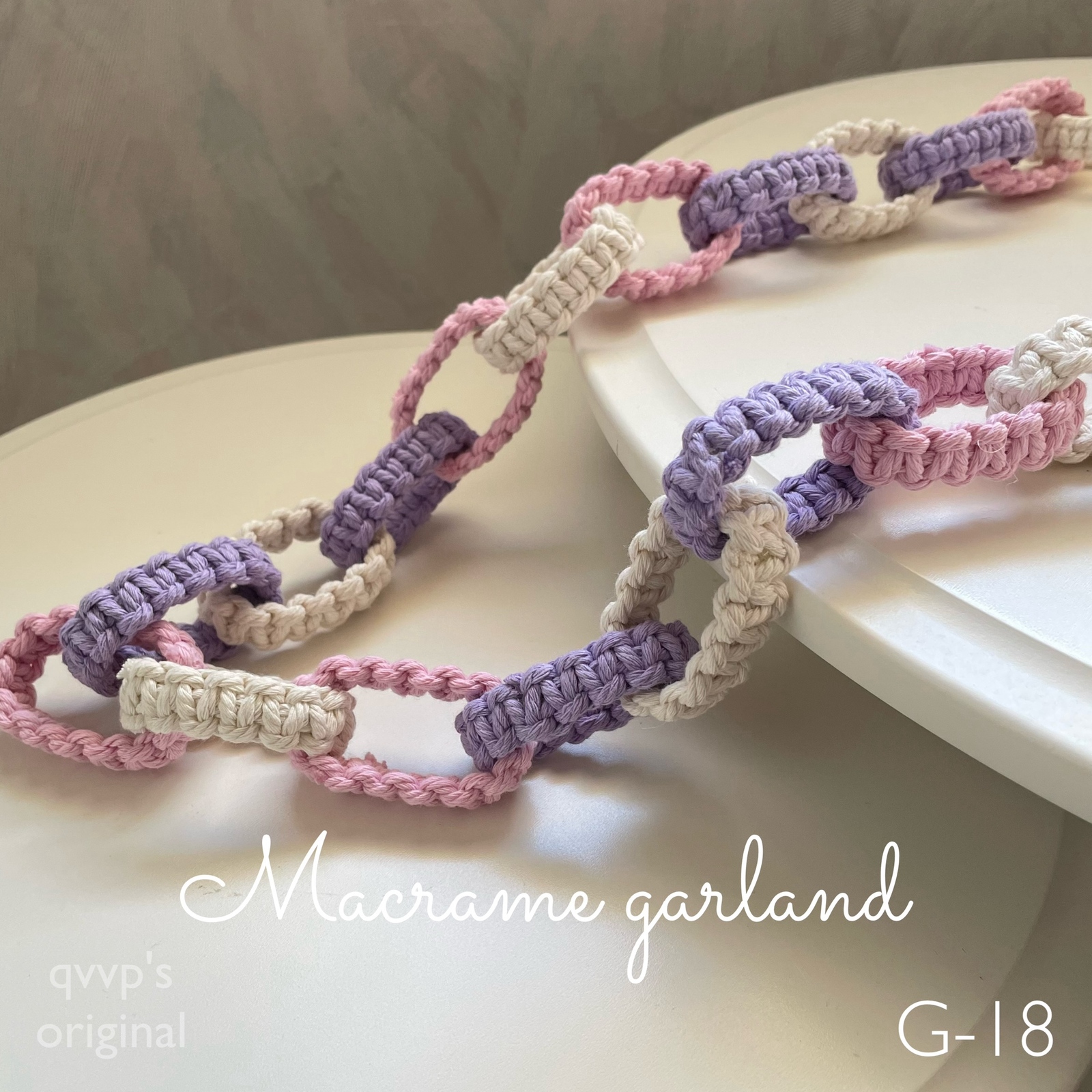 高さ変更可＊マクラメカフェカーテン C71 - qvvp's macrame