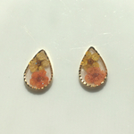 押し花レジンピアス/イヤリング