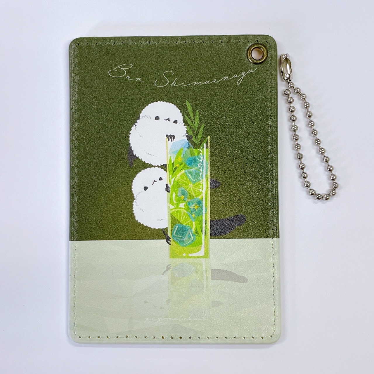 パスケース シマエナガのライムサワー - creativeshop | minne パスケース シマエナガのライムサワー - creativeshop | minne