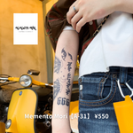 Memento Mori【A-31】｜10日間持続 新感覚タトゥーシール 防水 ワンポイント