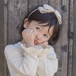 カチューシャ【tweed check kachusha】リボンが動く！2way 仕様のカチューシャ　姉妹お揃い可能アイテム  キッズヘアアクセサリー　リボン　チェック柄　秋冬におすすめ