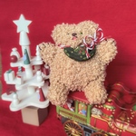 「まるっこクリスマスベア」　テディベア　ぬいぐるみ