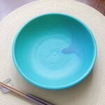 [SALE]トルコ青マット釉の浅鉢 ＊ １