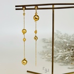 ［ピアス/イヤリング選択可］Asymmetrical earrings with stardust 💫 星屑のアシンメトリーイヤリング 