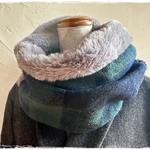 ＊　ブラックウォッチウールガーゼ　スヌード　＊