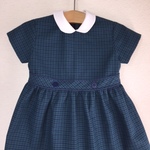 ！値下げしました！おでかけワンピース(紺×緑)　90サイズ