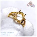 💎 8 ｘ 10 mm 確認済み 空枠 楕円 フリーサイズ リング 単品 1個 指輪 No.6774
