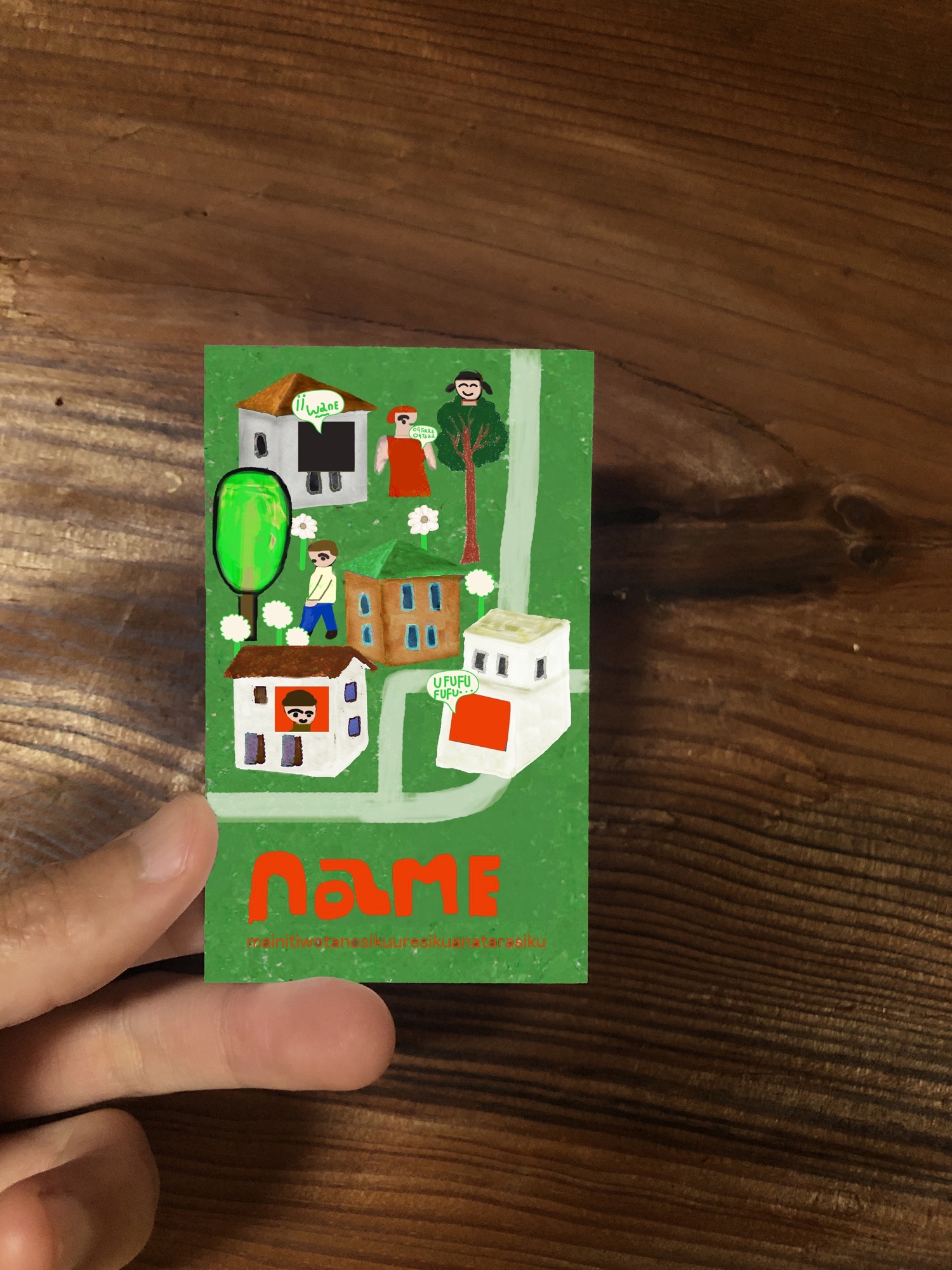 ショップカード作成 (100部印刷含) イラスト　カード作成 10,140円