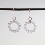 スモーク　アクリル歯車ピアス　イヤリング a-s1