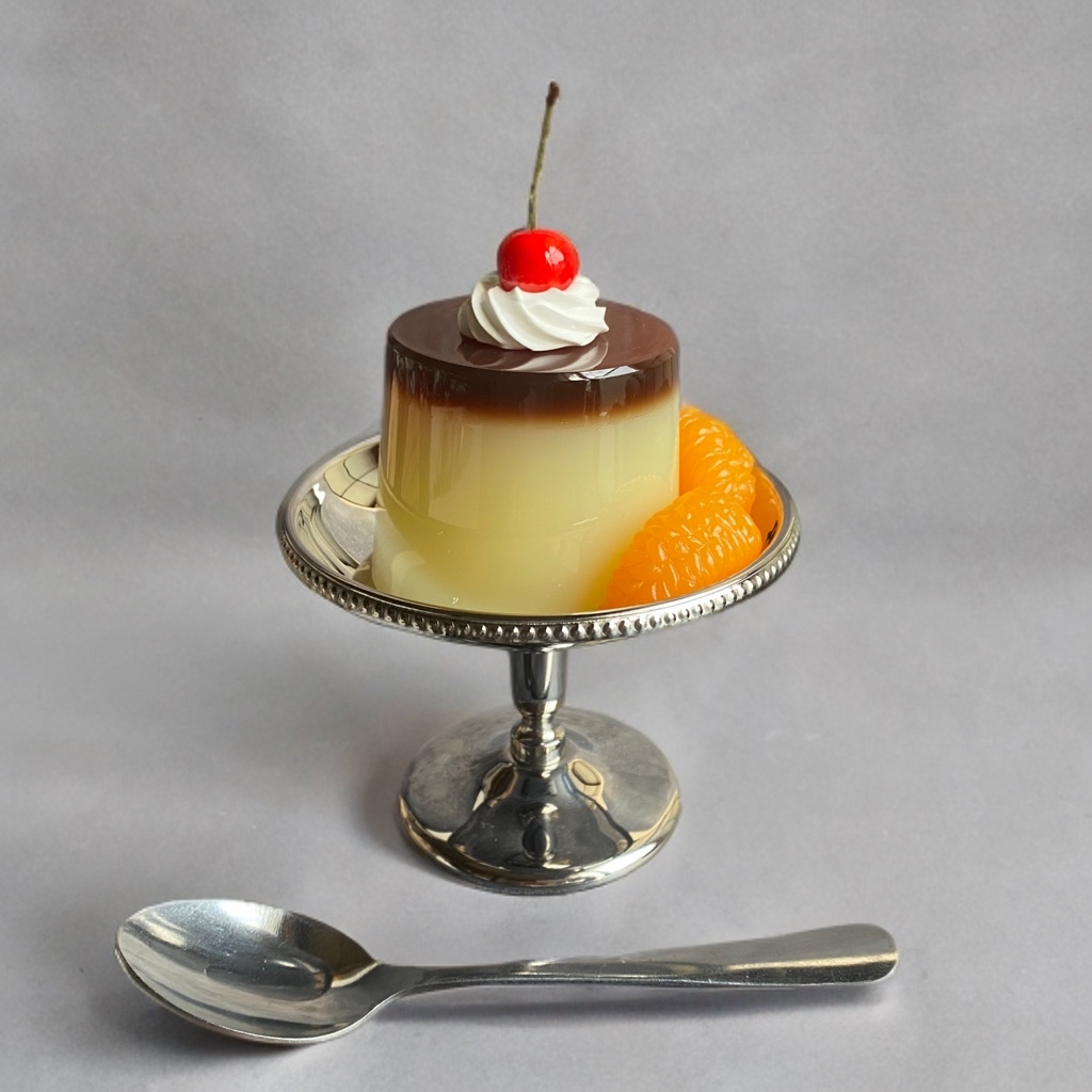 昭和レトロ 純喫茶の大きいプリンアラモード 食品サンプル Amazon.co.jp: 昭和レトロ 純喫茶のプリンアラモード 食品