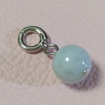 ⑭　糸魚川翡翠 10mm　ペンダントトップ　クリッカーバチカン　希少ストーン