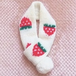いちご🍓柄ペット用マフラー