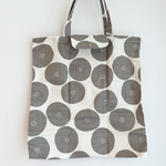 エコバッグ＊折りたたみ＊あんぱん＊グレー＊丸＊ドット＊水玉