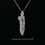 Silver925 希少 レムリアンシードクリスタルネックレス♢Lemurian seed crystal♢