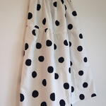＊random dots ロングティアードスカート(black)＊