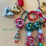 🎄クリスマス🎁のジャラジャラキーホルダー②　ビーズキーホルダー　クリスマス