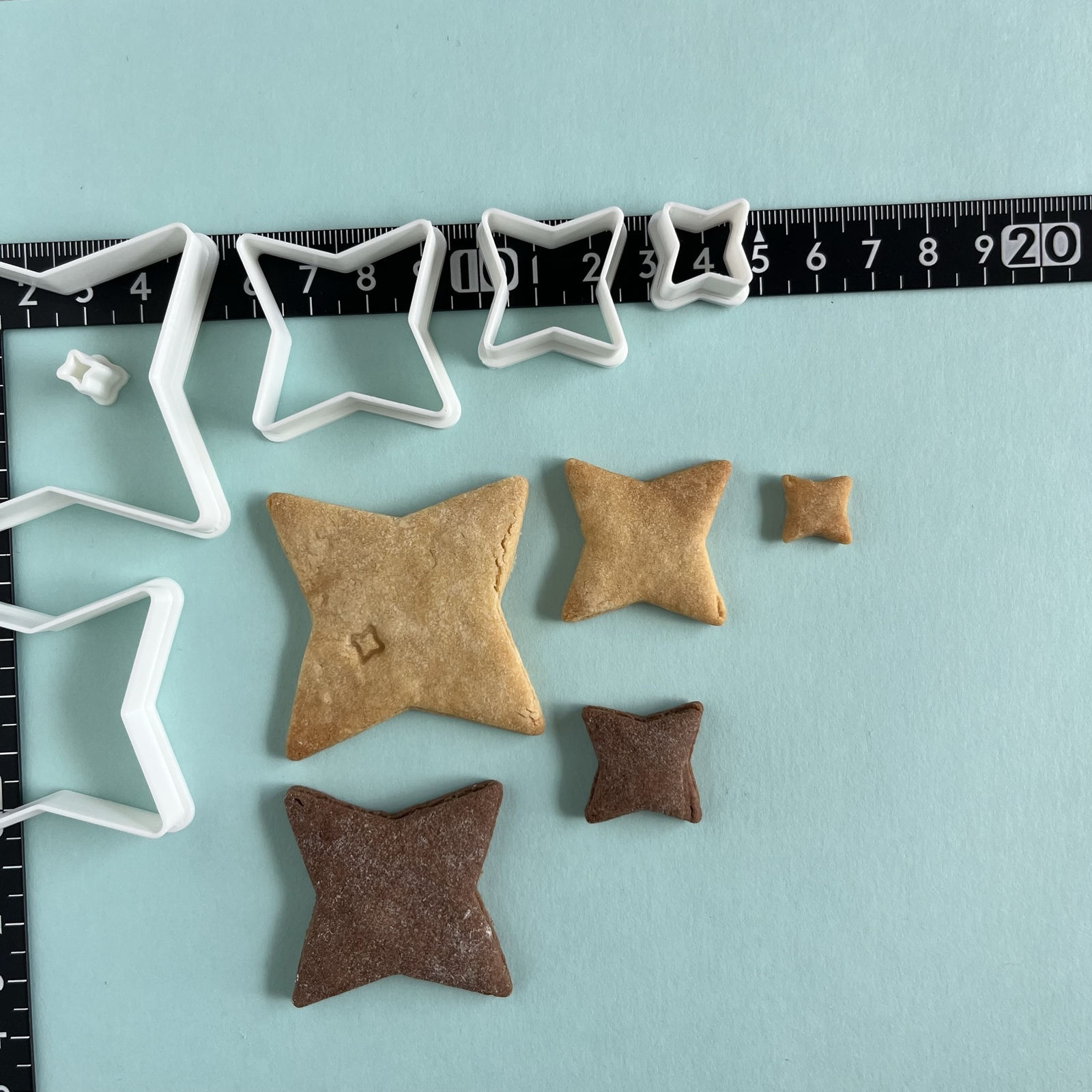 星 4芒星 6連セット 【クッキー型】 - NICA CRAFT | minne byGMOペパボ