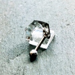 「Crystallize」 （Blue green）  14G / 16G ミニマム ハーフループ ピアス