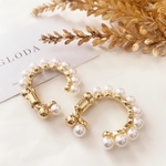 silver925 パールピアス サークルピアス フープピアス アレルギー対応 2way 結婚式 入学式 卒業式 フォーマル お呼ばれ