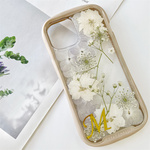紫陽花iFace風押し花スマホケース、iPhoneのみ対応、手帳型、iPhone16、iPhone16Pro、iPhone15plus、iPhone14、iPhone16、iPhone15Pro