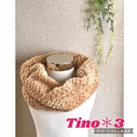 値下げ!　 (ベビー用)ふわふわパイナップルボアスヌード