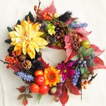 autumn彩りリース